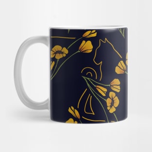 Cats in Flowers Mug